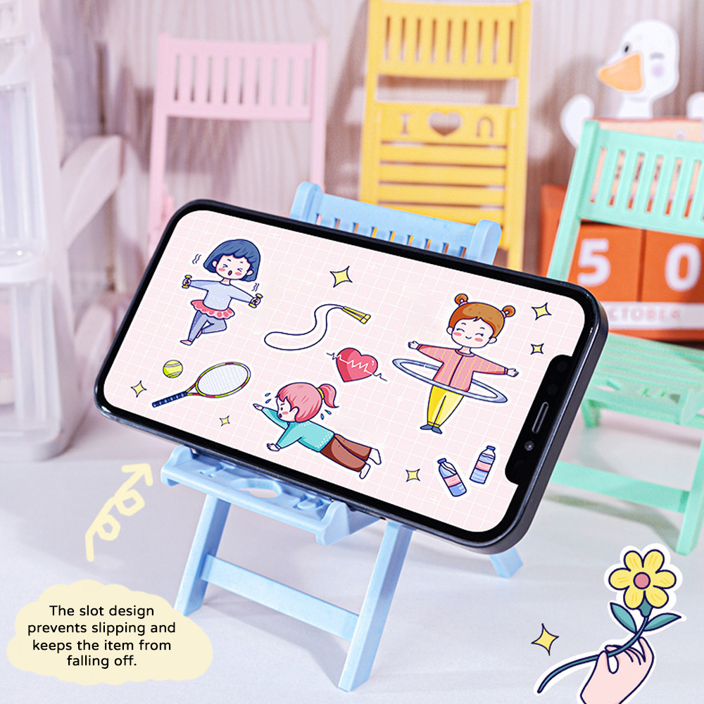 Mini Folding Chair Phone Stand - đánh giá và giá Kawaii Tech Accessories